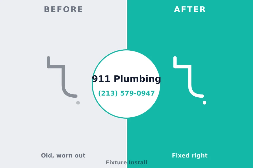 Before and after: plumbing company Grosse Pointe Woods, MI